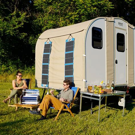 Their solar technology gave Camp365 — maker of the world's first fold-out camping trailer cabin — some exciting additions. . Gosun camp 365
